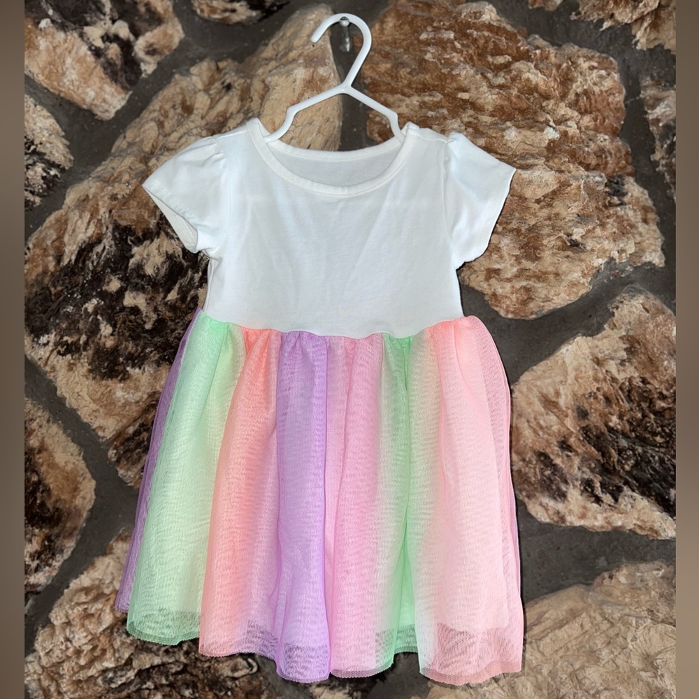 Wonder Nation Multi-Color Spring Dress 12M - Picture 4 of 4